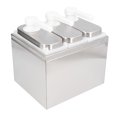 thumbnail image 4 of Condiment Pump Station, Large Volume Sauce Dispenser Pump With Base For Salad Jam For Restaurant 3 Pumps, 4 of 8