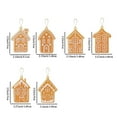 thumbnail image 3 of Mouliraty 12pcs Christmas Gingerbread House Hanging Ornaments, PVC Soft Glue Christmas Pendant Christmas Tree House Ornaments Gingerbread Man, for Home Holiday Decor, 3 of 9