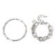 thumbnail image 4 of Jumpingount 2 unids/set de pulseras para niñas, brazaletes estéticos para mujer, boda, cumpleaños, joyería de moda, oficina, Club, esposa, regalo, Accesorios de disfraces Plata Jumpingount AP010766-02, 4 of 6