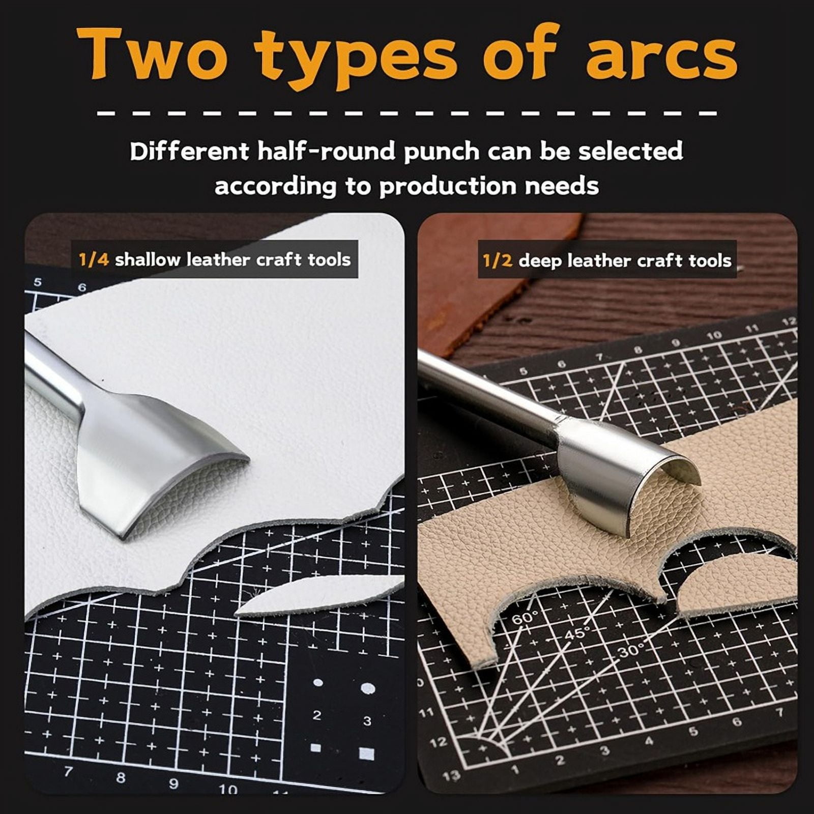 1 set x leather corner punch-As Shown