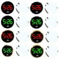 thumbnail image 4 of Wear Resistant Touch Illuminant Miniature Car Digital Clock Round Shape For Vehicle Dashboard And Air Vent Installation, 4 of 8