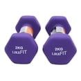 thumbnail image 2 of Par Mancuernas Pesa Neopreno 2 Kg Likefit Para Entrenamiento LikeFit Mancuerna de neopreno, 2 of 4