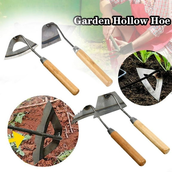 SSKFHGI Hollow Hoe Handheld Weeding Rake Agricultural Weeding Hoe Planting Vegetable Weeding Soil Gardening Loosening Tools