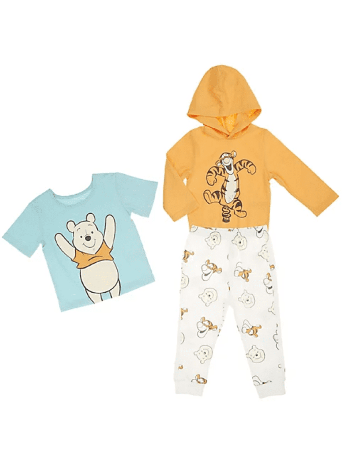 Disney Baby Boys' Winnie the Pooh and Tigger 3 Piece Pants Set, Sizes 12-24M