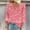 *Red, variant on ClodeEU Women's Printed V Neck Short Sleeve Top ,Loose Fit Fashion Blouse Blue,Womens Plus XXL