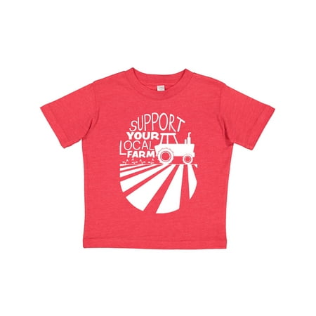 

Inktastic Support Your Local Farm- Tractor Gift Toddler Boy or Toddler Girl T-Shirt
