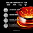 thumbnail image 4 of CUCKOO CRP-JHR0609F 6-Cup (Uncooked) / 12-Cup (Cooked) Induction Heating Pressure Rice Cooker with Nonstick Inner Pot, 16 Menu Options, Fuzzy Logic Tech, 3 Voice Guide, Auto Clean (Copper/Black), 4 of 10