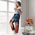 thumbnail image 5 of Easygdp Red And Blue Fire Cloud Dragon Women's Drawstring Pajama Pants | Lounge Joggers Sweatpants | Comfy Sleepwear | Yoga Pants-Large, 5 of 6