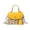 Yellow, variant on Handmade Bohemian Woven Straw Tote Bag for Women Summer Beach Crossbody Purse with Top Handle