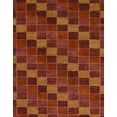 thumbnail image 1 of Ahgly Company Indoor Rectangle Abstract Red Checkered Area Rugs, 8' x 12', 1 of 6