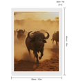 thumbnail image 2 of Diamond Art Kits for Adults, Buffalo Herd Sunset Dusty Path 5D Diamond Painting Kits for Adults Beginners, DIY Full Drill Diamond Painting, Gem Art and Crafts 12x16, 2 of 7