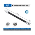 thumbnail image 2 of 2pcs 1/2'12.5mm Sleeve Extension Rod Elastic Connecting Rod Universal Connecting Rod Flexible Shaft, 2 of 5