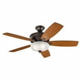 thumbnail image 2 of Ceiling Fan with Light Kit with Transitional Inspirations 19 inches Tall By 13.75 inches Wide-Burnished Antique Pewter Finish Bailey Street Home, 2 of 7