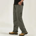 thumbnail image 2 of ZZHZGZ Sweatpants for Men Canvas Pants, Regular Fit, Performance Stretch, Utility Pocket & Loop, Grey, 34X30 Xxxxxl, 2 of 7