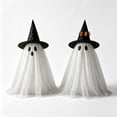 thumbnail image 4 of BiFandian 2-Pack Halloween Ghost Decorations Outdoor, Ghost Decor with String Lights Remote Control, Spooky Party Decor for Living Room, Bedroom, Window, Halloween Decoration Indoor, 4 of 8