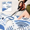 thumbnail image 7 of Abstract Blue Shapes Doodles Sink Splash Guard Faucet 14.7x5.4in Drying Mat Drying Mat Absorbent Pad for Bathroom Kitchen 1PCS, 7 of 7