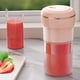 thumbnail image 4 of Vaso de exprimidor portátil - Batidora personal de 450 ml con 6 cuchillas de acero inoxidable, recargable USB de 40W, azul/verde/blanco/rosa, 4 of 6