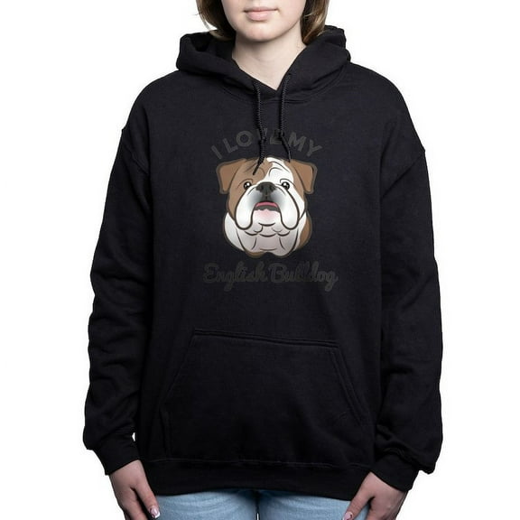 CafePress - I Love My English Bulldog Sweatshirt - Pullover Hoodie, Classic & Comfortable Hooded Sweatshirt