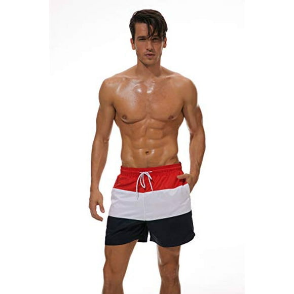 Swimming Shorts/Trunks for Men, Quick Dry Material, Lightweight Comfortable and Breathable Material – Various Sizes, Outdoor Sports, Swimming, Beach Party and More
