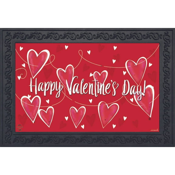 Briarwood Lane String of Hearts Valentine's Day Doormat