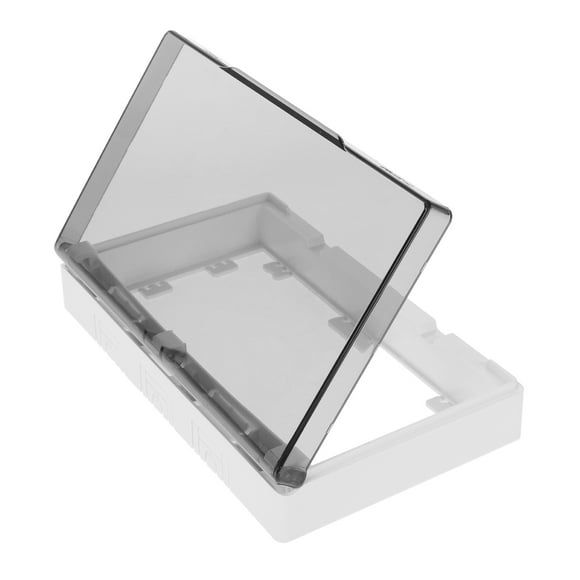 CIMAXIC Housse de Prise Étanche 2 Emplacements Protecteur Mural Adhésif, 7.99"X4.8"X1.57 Pouces
