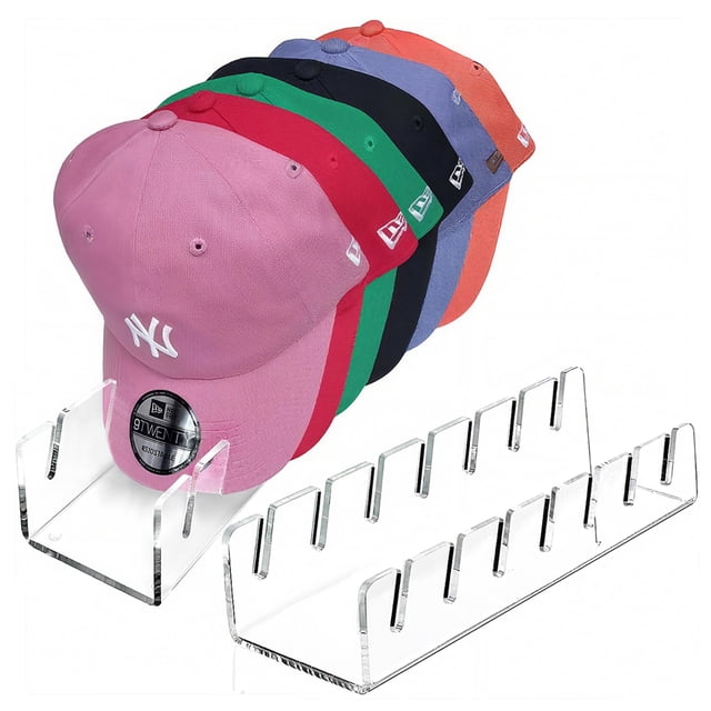 Organizador de gorras de acrílico CHENYAOAI, soporte para 14 gorras x2