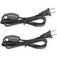 thumbnail image 1 of ERSAN-Lamp Cord with Inline Rotary On/Off Switch and Prong Plug, 6 Feet Extension Cords for Light Project and Repair Lights Cable, 18 AWG SPT-2 Wire UL Listed, 2 Pack, 1 of 4