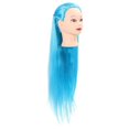 thumbnail image 1 of Professional Mannequin Head Hairdresser Training Head Hair Training Head Cosmetology DollSky Blue, 1 of 5