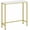 White + Gold, variant on Narrow Console Table, 29.5" Small Entryway Table, Thin Sofa Side Display Table, for Hallway, Bedroom, Living Room, Foyer, Rustic Brown and Black BF75XG01
