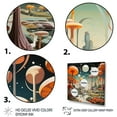 thumbnail image 3 of Designart "Mushroom Dreams Colorful Mid Century Midcentury I" Mid-century Wall Art Print, 3 of 5