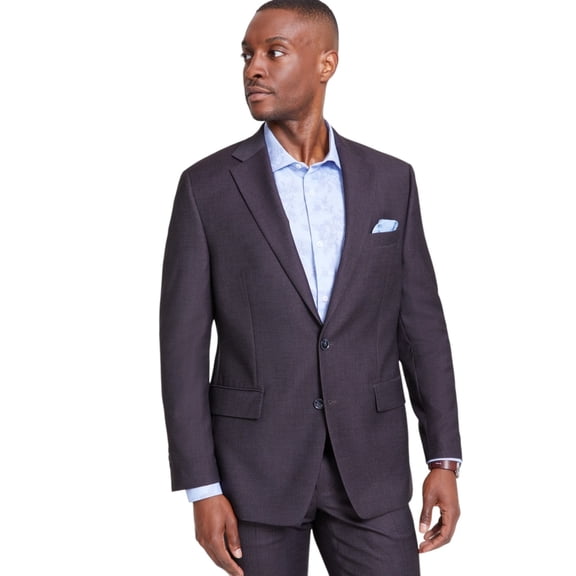 Tallia Mens Classic fit Suit Jacket Blazer 38 R Burgundy Red