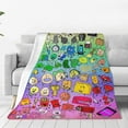 thumbnail image 2 of Battle for Dream Island Bfdi Bed Blankets Lightweight Flannel Throws Blankets All Seasons Super Soft Blankets for Sofa 40""X30"", Style 1, 2 of 7