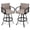 Augustine Ashe, variant on Crestlive Products Outdoor Swivel Bar Stools Set of 2, Patio Bar Height Chairs with Rust-Resistant Aluminum Frame, 360° Swivel, Brown
