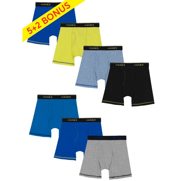 Hanes Hanes Boys Underwear, Bonus 5+2 Pack XTemp Performance Cool