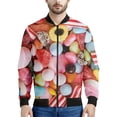 thumbnail image 4 of Chaqueta con cremallera con estampado de caramelos y dulce de azúcar para hombres y niños, sudadera con estampado 3D de piruleta, camisetas de manga larga, chaquetas de aviador urbanas geniales para m, 4 of 5