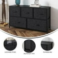 thumbnail image 2 of Flash Furniture Harris 5 Drawers Storage Dresser with Fabric Drawers Black (WX5L206WBKBK), 2 of 2