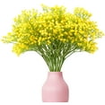 thumbnail image 3 of Coolmade 15 Pcs Babys Breath Artificial Flowers,LYLYFAN Gypsophila Real Touch Flowers for Wedding Party Home Garden Decoration, Yellow, 3 of 8