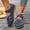 Navy, variant on YLOMAY Womens Sandals Closed Toe Leather Sandals Comfy Soft Sole Ankle Strap Hollow-Out Shoes Slippers Summer Casual Shoes Black