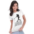 thumbnail image 4 of Funny Touch Down Baseball Swing Joke Womens Slim Fit Graphic Tee Brisco Brands X, 4 of 6