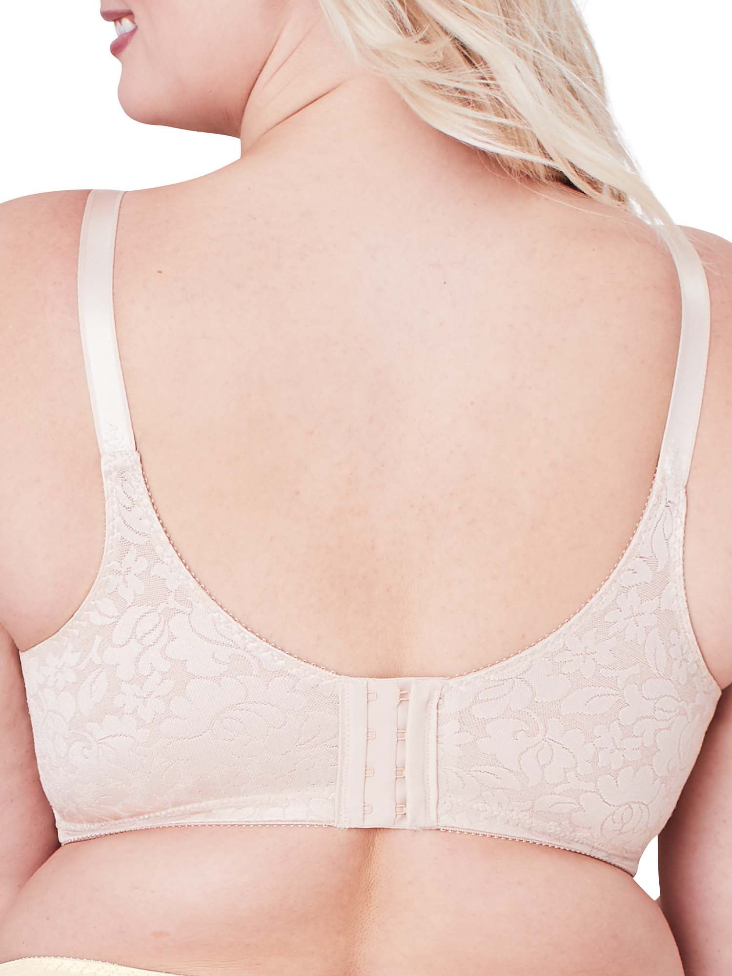 Bali Double Support Wireless Bra, Lace Bra with Stay-in-Place Straps, Full-Coverage  Wirefree Bra, Tagless for Everyday Wear, Crystal Grey, 34C at   Women's Clothing store
