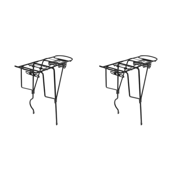 Hemoton 2 Count Rear Seat Luggage Rack Woman 38.00X37.00X13.00CM Black