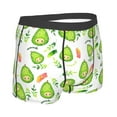 thumbnail image 3 of Haiem Kawaii Avocado Men's Boxer Briefs, Every Day Comfort Stretch Cotton Moisture-Wicking Underwear-Large, 3 of 9