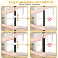 thumbnail image 5 of Nefoso Heavy Duty Clothes Rack with Wheels,Rolling Garment Clothing Rack for Display and Storage, Hanging Clothes,60"L x 18.4"W x 60"H(Black), 5 of 10