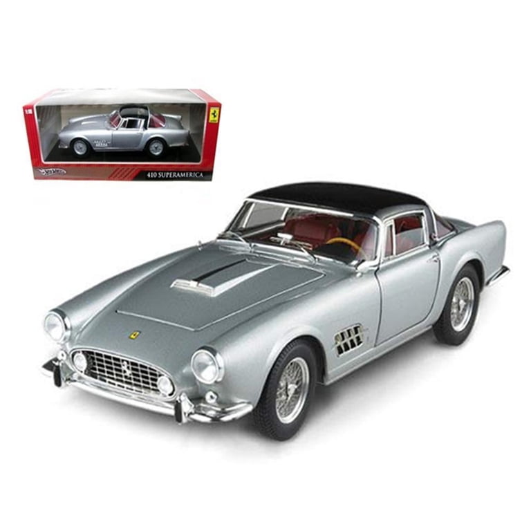 ミニカー Hot Wheels 410 SUPERAMERICA Ferrari 410 Superamerica Silver 1/18 Diecast Car Model by
