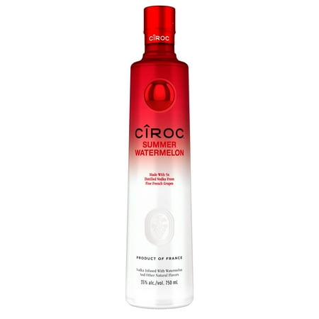 CIROC Limited Edition Summer Watermelon (Made with Vodka Infused with Natural Flavors), 750 mL, 35% ABV
