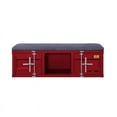 thumbnail image 2 of Acme Cargo Container Style Metal Storage Bench, Multiple Colors, 2 of 5