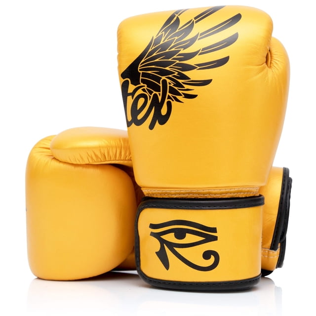 Guantes de boxeo Fairtex BGV1 Falcon Gold 240 ml para entrenamiento