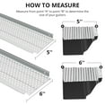 thumbnail image 3 of QinaQin 5-Inch Aluminum Gutter Guard, 104 Feet Long, 0.157-Inch Aperture, 0.02-Inch Thickness, Includes 26 Parts, Scissors, and Gloves, Suitable for All Gutter Types, 3 of 8