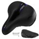 thumbnail image 1 of Sillín de bicicleta PU impermeable a prueba de golpes ensanchado para accesorios de bicicleta (azul), 1 of 9