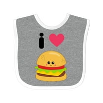 Inktastic I Love Cheeseburgers Boys or Girls Baby Bib